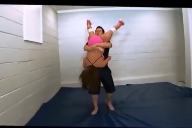 Neck Breaking Piledriver and Powerbomb on Women Intergender Wrestling